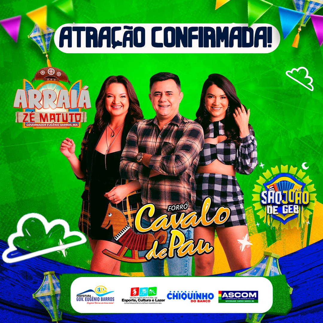 ATRAÇÃO CONFIRMADA NO ARRAIA DO ZÉ MATUTO